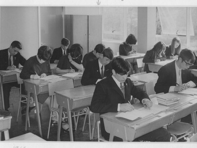 1965 classroom scene.