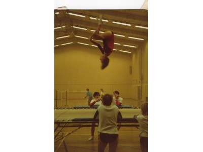 Trampolining in the Sports Centre
