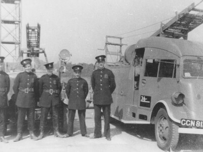 Fire Brigade in Council yard