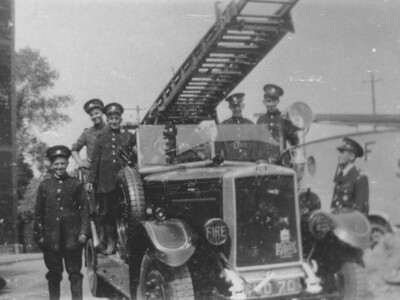 Fire Brigade in Council Yard